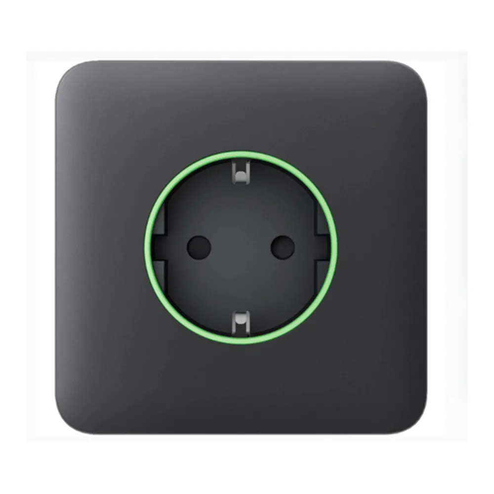 AJAX SIDECOVER (SMART) TYPE F [55] ASP BLACK Накладка для розетки 
