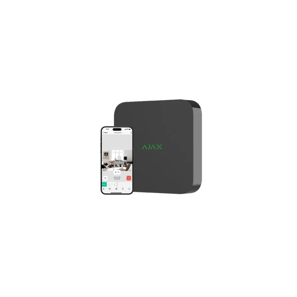 AJAX NVR DC 8CH (8EU) ASP ЧОРНИЙ Реєстратор IP мережевий 
