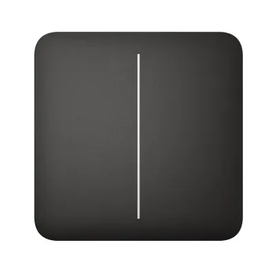 AJAX SOLOBUTTON (2-GANG) [55] BLACK КНОПКА Сенсорна панель
